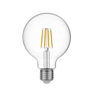 led clear globe light bulb g95 4w 470lm e27 2700k e04