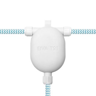 Průchozí bezšroubová spojka pro textilní kabel EIVA-3 IP65