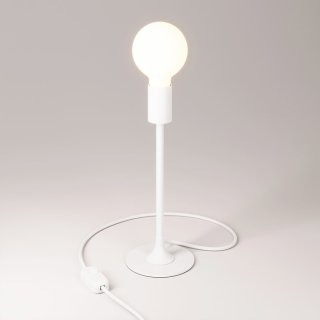lampa zarovkou kovovou specialni zarovka barva s e27 stolni magy podstavcem se objimkou s kulatym cerna