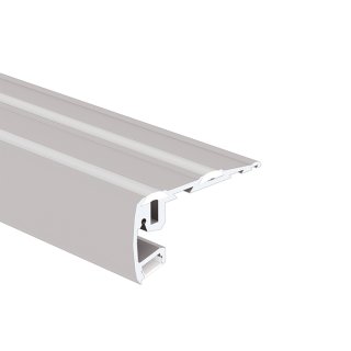 step schodovy klus profil led stříbrná anodizovaná