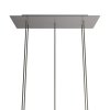 xxl roseone peti kovovy stropni barva 225mm 675 x barva baldachyn s ocelovy cerna zakladny satenovy dibond otvory