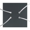 200x200mm na zakladny lustr cerna kovova ctyrmi barva se zelena otvory krytka stropni svetle roseone barva