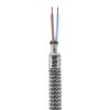 kabelem cm kovovy flex 2x075 rm75 90 creative barva delka cerna koncovkami s husi krk opletem titanovy hedvabnym kovovymi a