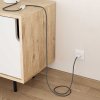 Kabel textilní 3x0,75 černobílý křížkovaný 03