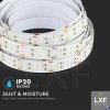 pasek led 24v vtac 30wm studena bila teplota 360ledm cri95 barevna vt2216