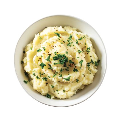 Bramborová kaše s květákem