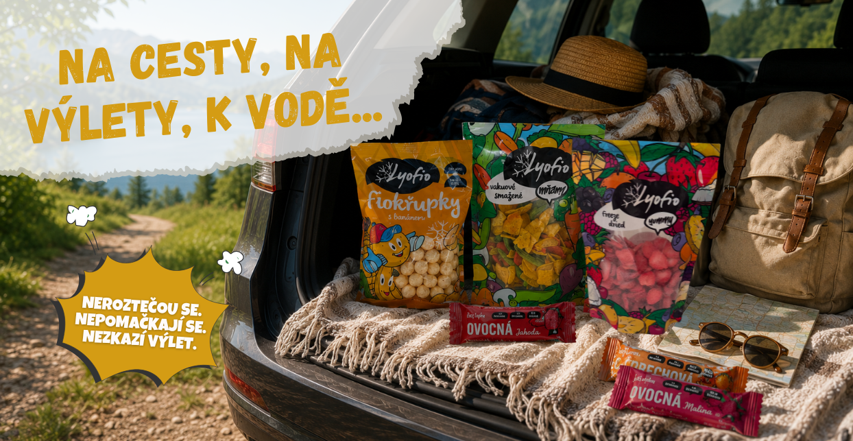 ovoce v autě - na cesty, na výlety...