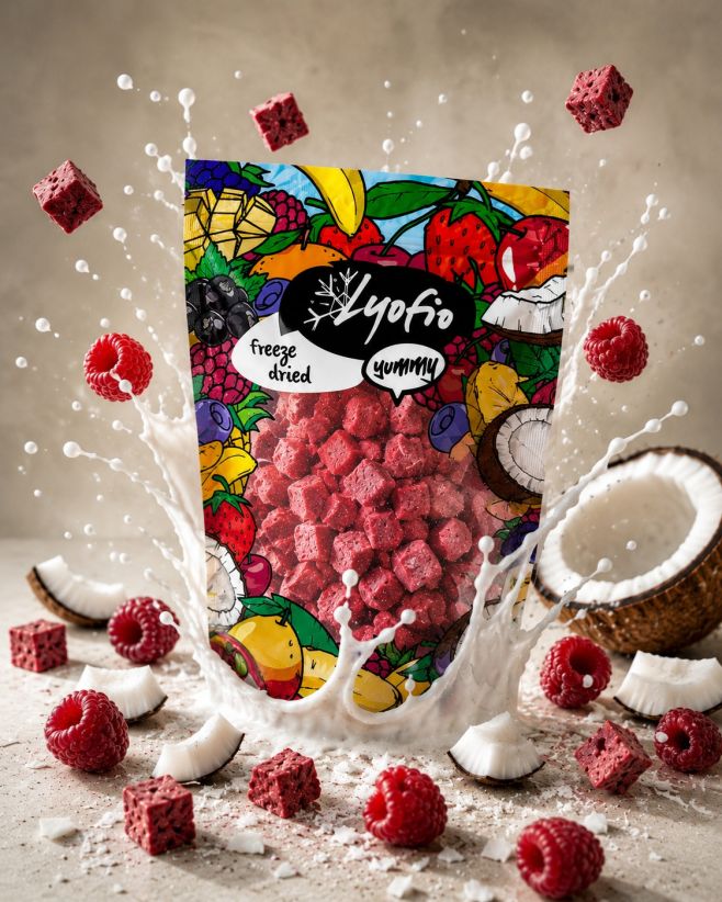 🥥 Kokosové mléko, které křupe! Jemné kokosové mléko jsme proměnili díky lyofilizaci v malé křupavé kostky, které se během...