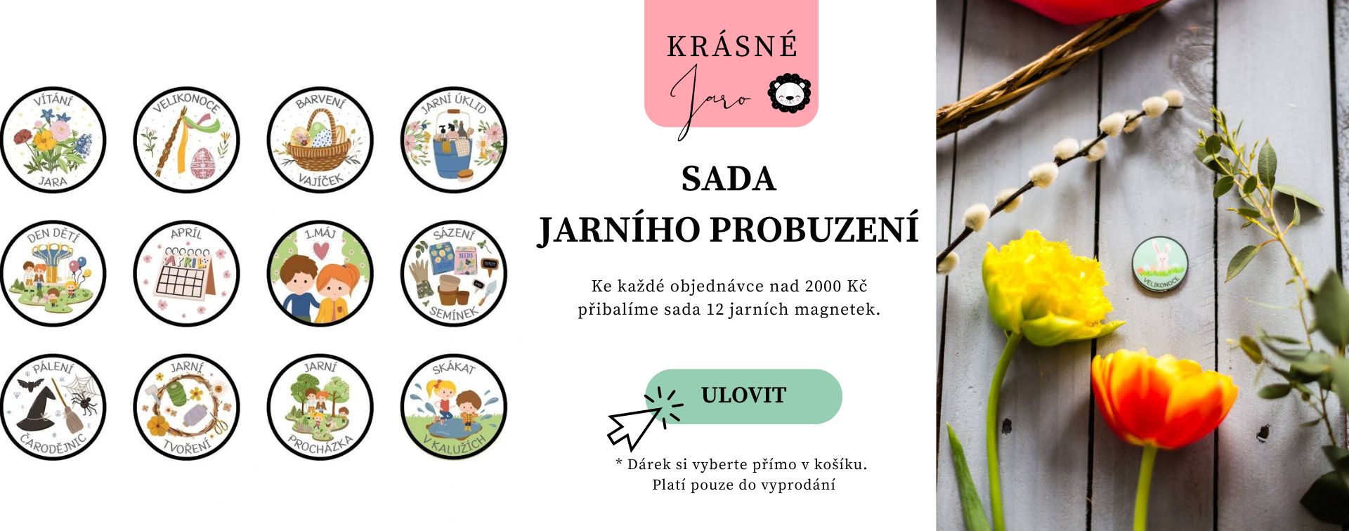 Jarní magnetky zdarma