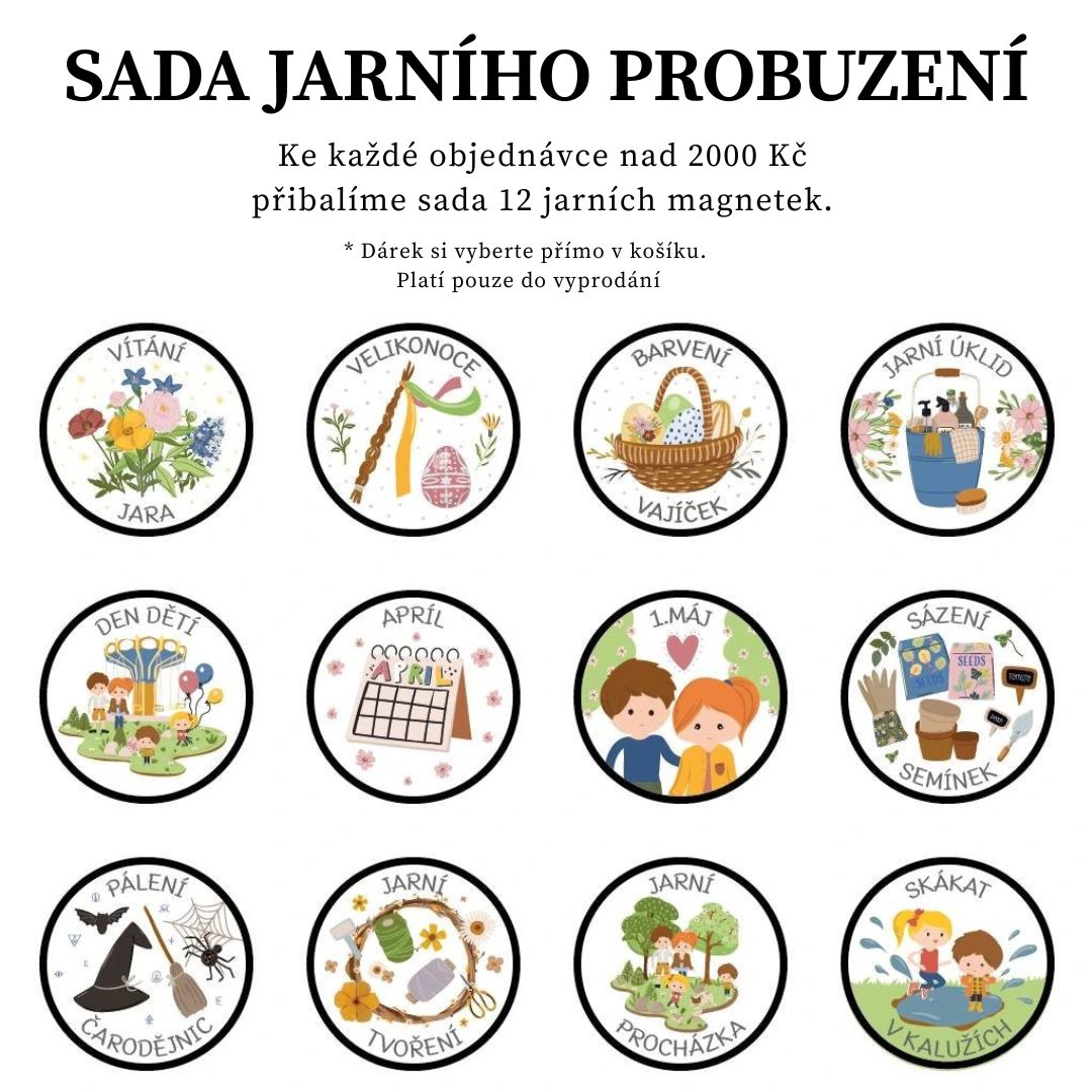 Jarní magnetky zdarma
