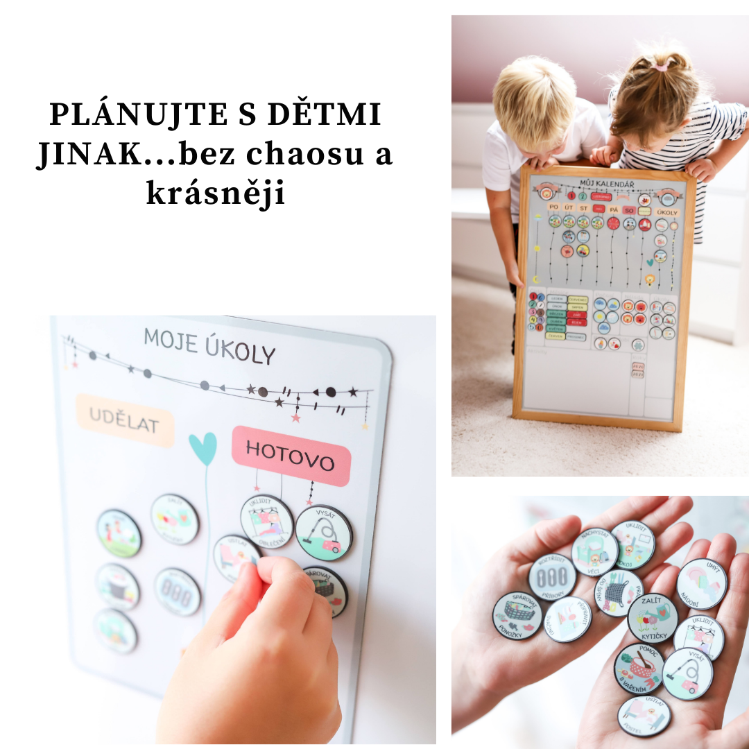 Magnetický kalendář pro děti