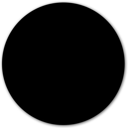 Samolepící magnetická tabule Chalkboard - kruh 60cm