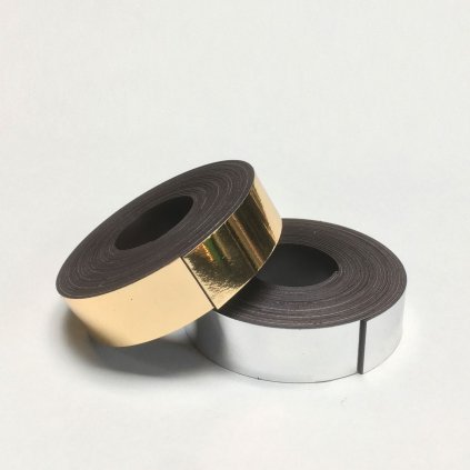 Magnetická Washi páska - Zlatá + Stříbrná