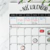 Týdenní & Měsíční Combo - magnetický rodinný kalendář - bílý