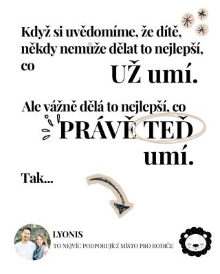 Kolikrát si říkáme: „On to přece umí… proč to teď neudělá?“ Jenže schopnosti nejsou vypínač. Jsou to procesy. Mozek dítěte...