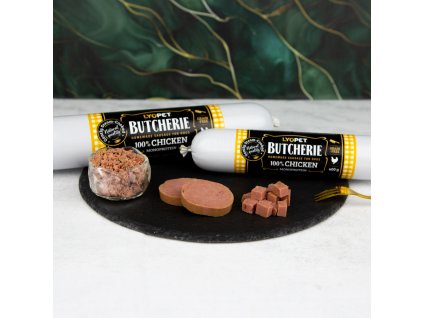 Butcherie Chicken sausage  kuřecí salám pro psy