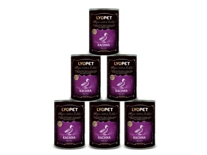 5+1 zdarma Wet Food Duck  výhodné balení kachních konzerv pro psy