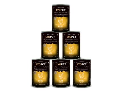 5+1 zdarma Wet Food Chicken  výhodné balení kuřecích konzerv pro psy