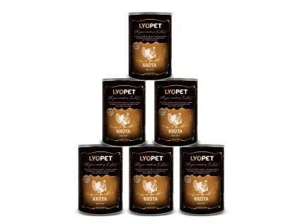 5+1 zdarma Wet Food Turkey  výhodné balení krůtích konzerv pro psy