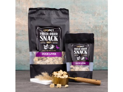 Freeze-Dried Snack Duck Liver  lyofilizovaná kachní játra pro psy a kočky