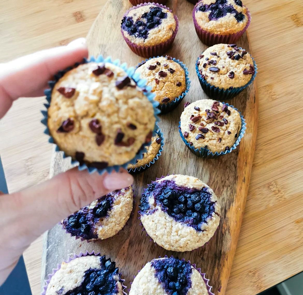 Borůvkové muffiny