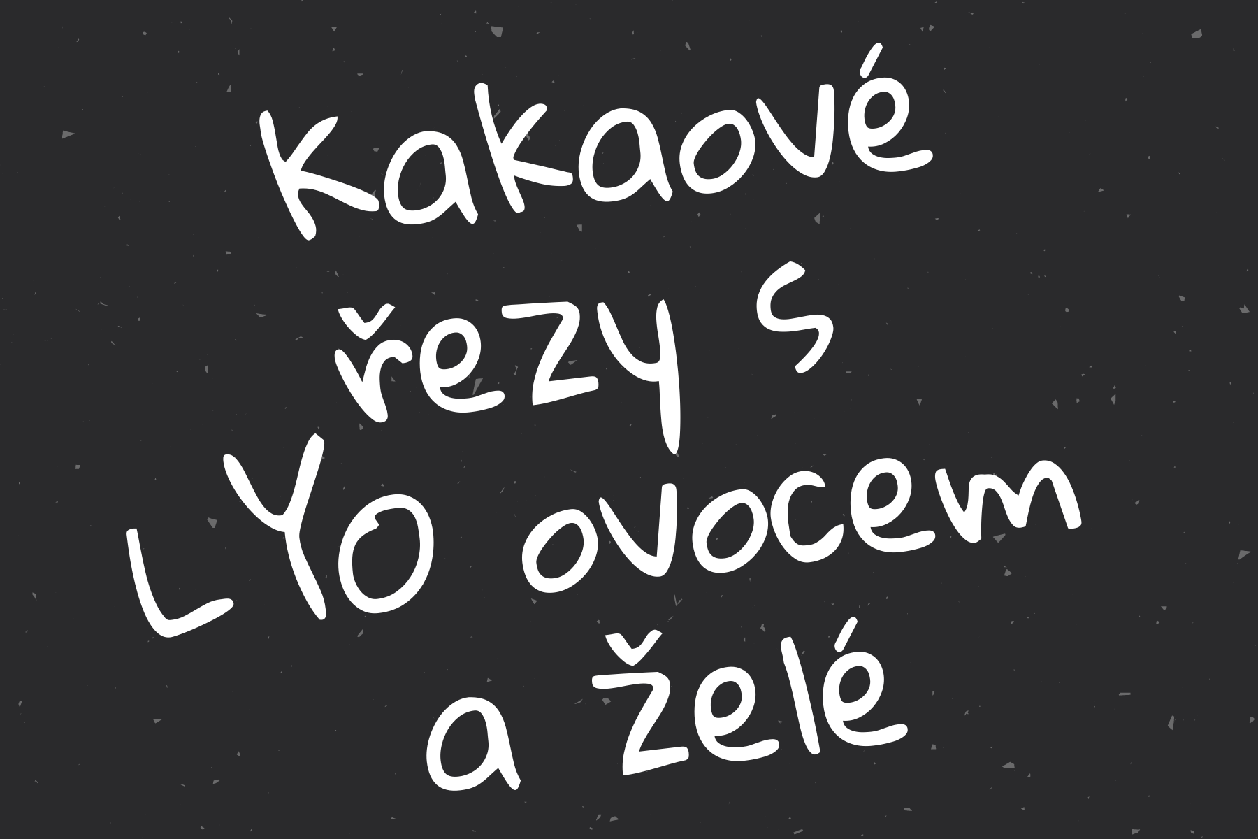 KAKAOVÉ ŘEZY S LYO OVOCEM A ŽELÉ