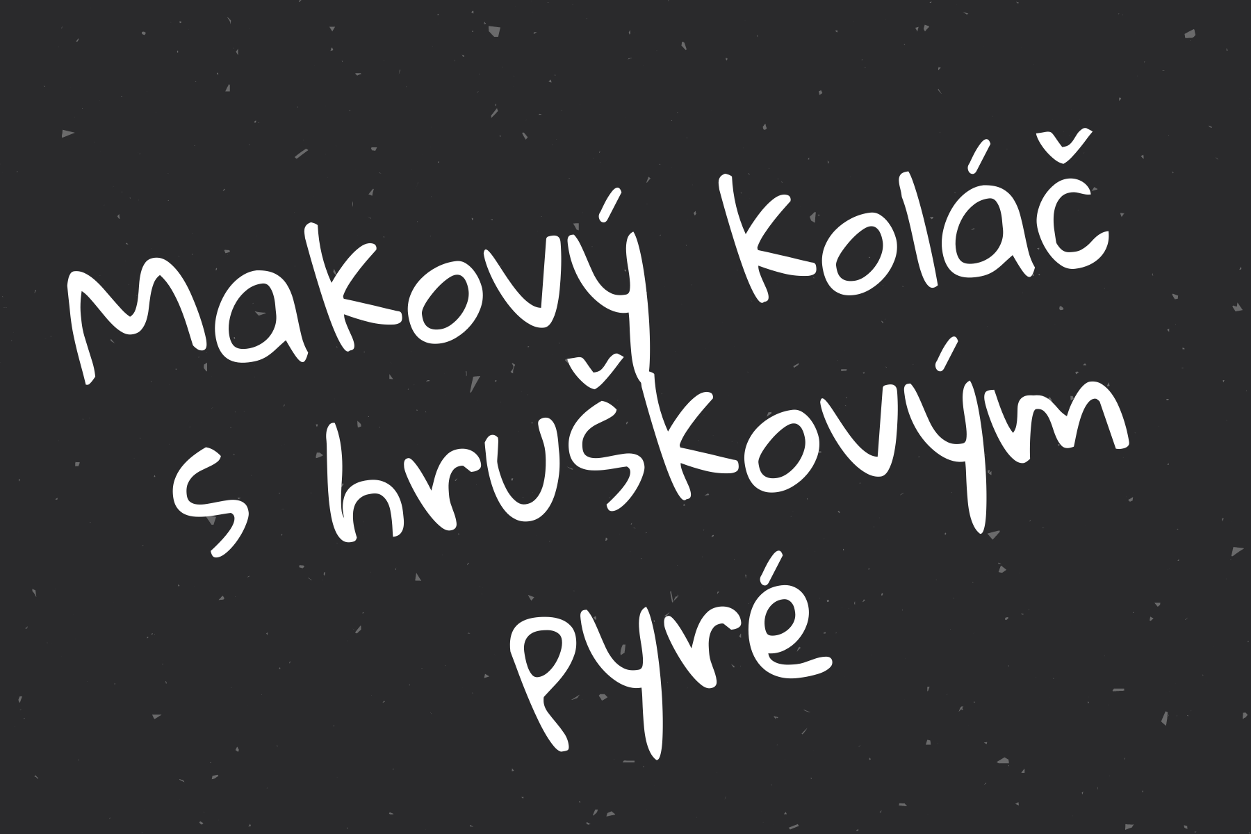 MAKOVÝ KOLÁČ S HRUŠKOVÝM PYRÉ - BEZ LEPKU