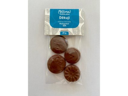 Čokoládový dárek DĚKUJI Míšina čokoláda