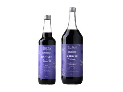 Borůvka & šalvěj sirup (Objem 0.1 L)