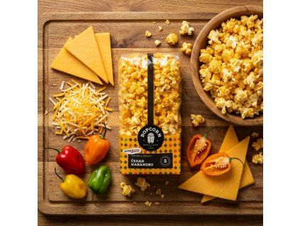 Čedar habanero popcorn