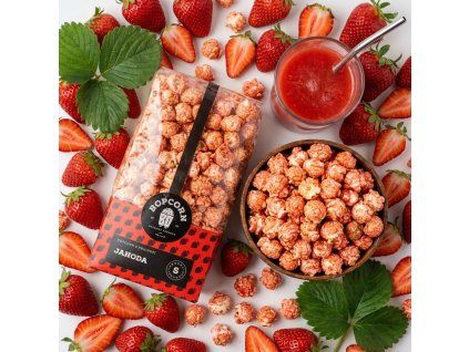 Jahodový popcorn