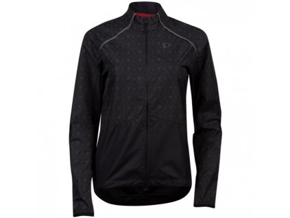 Cyklistická bunda Pearl Izumi W BioViz Barrier Jacket Black/Reflective Deco 2021