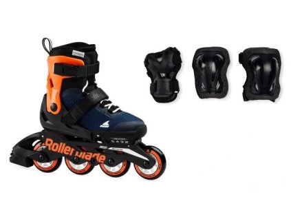 inline brusle rollerblade micro combo blue orange 2021 1