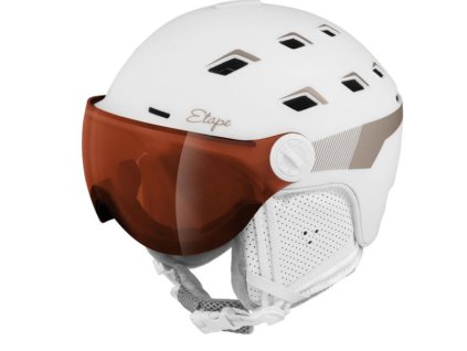 Lyžařská helma  MADONNA PRO, bílá/prosecco mat