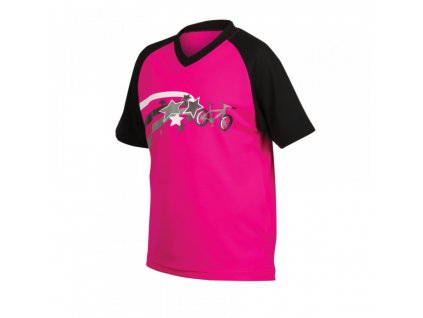 Cyklistický dres Pearl izumi MTB JERSEY JR. - pink/black