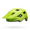 bell spark mips mountain bike helmet matte bright green black front left