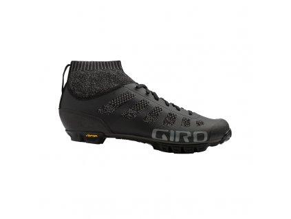 giro empire vr70 knit dirt shoe black charcoal profile