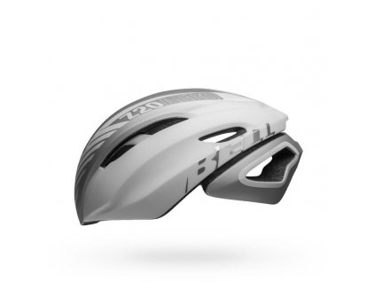 bell z20 aero mips road bike helmet blower matte gloss white silver left
