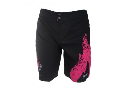 Cyklistické kraťasy Pearl Izumi W MTB LTD SHORT Black / Pink (veľkosť S)