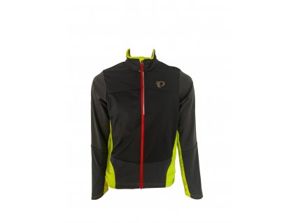 Cyklistická bunda Pearl Izumi MTB SUMMIT SOFTSHELL Jacket Black / Lime punch (veľkosť M)