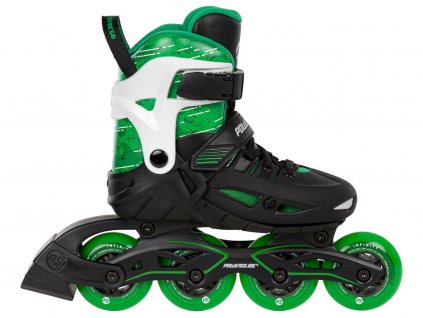 Powerslide Detské kolieskové korčule Powerslide Phuzion Universe 4W Green (veľkosť EUR 33-36, veľkosť koliesok 76mm, počet koliesok 4x)