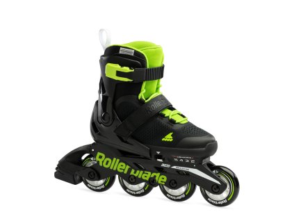 Rollerblade microblade black green detske koleckove brusle
