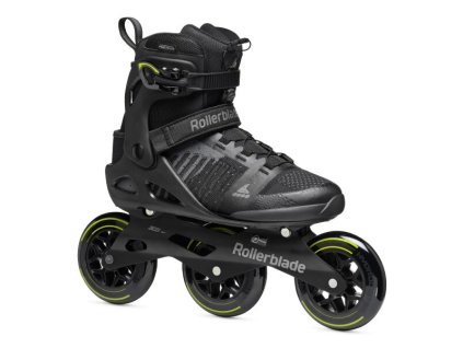 panske koleckove brusle rollerblade macroblade 110 3wd black lime