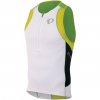 Cyklistický dres Pearl izumi ELITE In-R-Cool TRI SINGLET white green flash (veľkosť S)