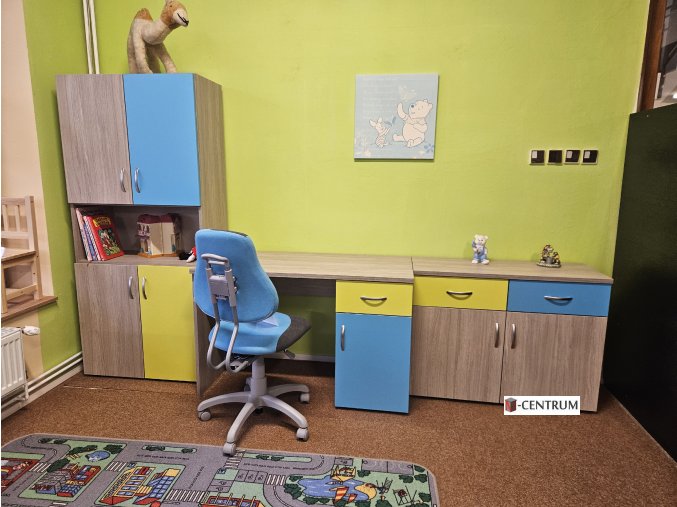 Sektorový nábytek EXCEL dětský pokoj - výprodej vystavené sestavy