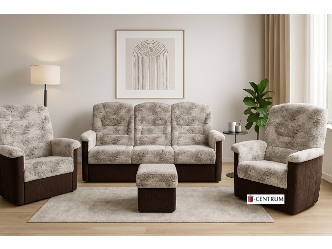 Agáta 3+1+1+taburet