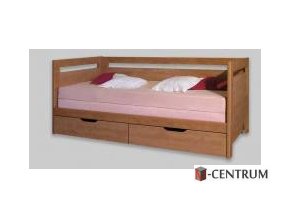TANDEM  klasik s vysokými čely - rozkládací postel s úložným prostorem
