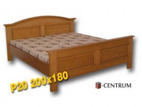 Dřevěná postel, dvoulůžko Klaudie P20