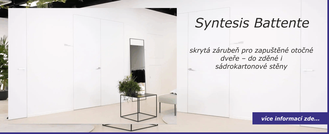 skrytá zárubeň ECLISSE Syntesis Battente