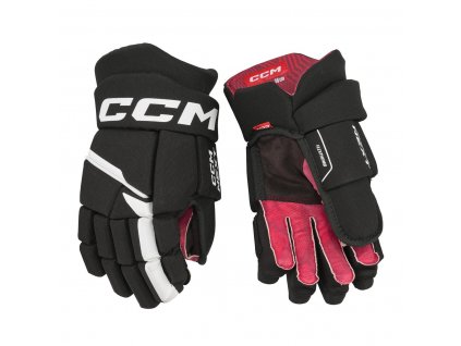 Hokejové rukavice CCM NEXT 23 YTH (dětské) 8" black/white (černo-bílé)